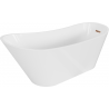 Mexen Alta freestanding bathtub 170 x 75 cm, white, rose gold overflow - 52141707500-60
