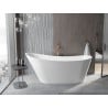 Mexen Alta freestanding bath 170 x 75 cm, white, brushed copper overflow - 52141707500-65