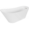 Mexen Alta freestanding bath 170 x 75 cm, white, brushed nickel overflow - 52141707500-97