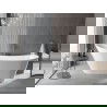 Mexen Alta freestanding bathtub 67 x 29.5 inches, white, gun metal overflow - 52141707500-95