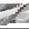 Mexen Alta freestanding bathtub 67 x 29.5 inches, white, brushed nickel overflow - 52141707500-97