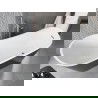 Mexen Alta freestanding bathtub 170 x 75 cm, white/black, chrome overflow - 52141707575-01