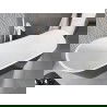 Mexen Alta freestanding bathtub 67 x 29.5 in, white/black, white overflow - 52141707575-20