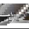 Mexen Alta freestanding bath 170 x 75 cm, white/black, gold overflow - 52141707575-50