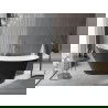 Mexen Alta freestanding bathtub 67 x 29.5 in, white/black, brushed gold overflow - 52141707575-55