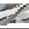 Mexen Alta freestanding bathtub 170 x 75 cm, white/black, brushed copper overflow - 52141707575-65