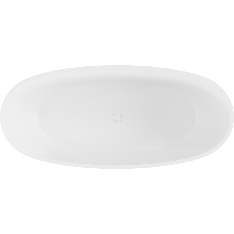 Mexen Torino freestanding bathtub made of conglomerate 155 x 78 cm, white matt - 57271557800