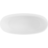 Mexen Torino freestanding bathtub from conglomerate 155 x 78 cm, white gloss - 57271557810
