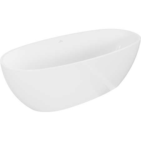 Mexen Torino freestanding bath made of conglomerate 155 x 78 cm, white gloss - 57271557810