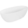 Mexen Torino freestanding bathtub from conglomerate 155 x 78 cm, white gloss - 57271557810