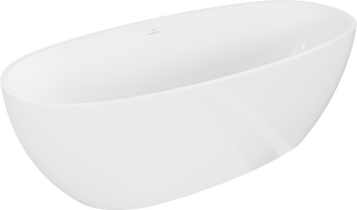Mexen Torino freestanding bath made of conglomerate 155 x 78 cm, white gloss - 57271557810