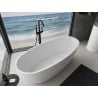 Mexen Torino freestanding bath made of conglomerate 155 x 78 cm, white gloss - 57271557810