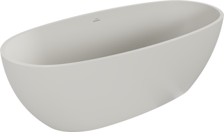 Mexen Torino freestanding bathtub from conglomerate 155 x 78 cm, matte concrete - 57271557861