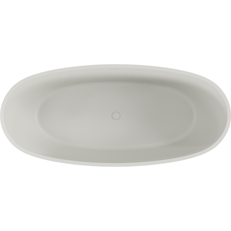 Mexen Torino freestanding bath made of conglomerate 175 x 78 cm, matte concrete - 57271757861