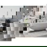 Mexen Imola free-standing bathtub made of conglomerate 150 x 77 cm, white matte - 57281507600