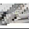 Mexen Imola freestanding bathtub made of conglomerate 150 x 77 cm, white gloss - 57281507610