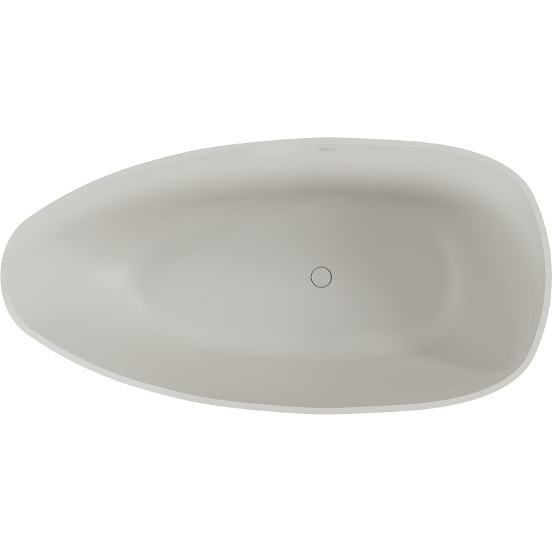 Mexen Imola freestanding bathtub made of conglomerate 150 x 77 cm, matte concrete - 57281507661