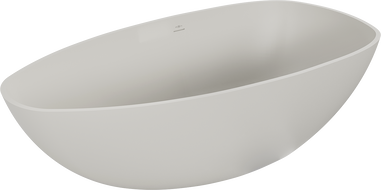 Mexen Imola freestanding bathtub made of conglomerate 150 x 77 cm, matte concrete - 57281507661