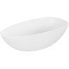 Mexen Imola freestanding bathtub made of conglomerate 160 x 81 cm, white matte - 57281608000