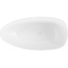 Mexen Imola freestanding bath made of conglomerate 160 x 81 cm, white matte - 57281608000