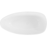 Mexen Imola Freestanding Bathtub Made of Conglomerate 160 x 81 cm, White Gloss - 57281608010