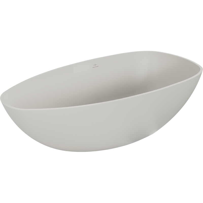 Mexen Imola freestanding bathtub made of conglomerate 160 x 81 cm, matte concrete - 57281608061