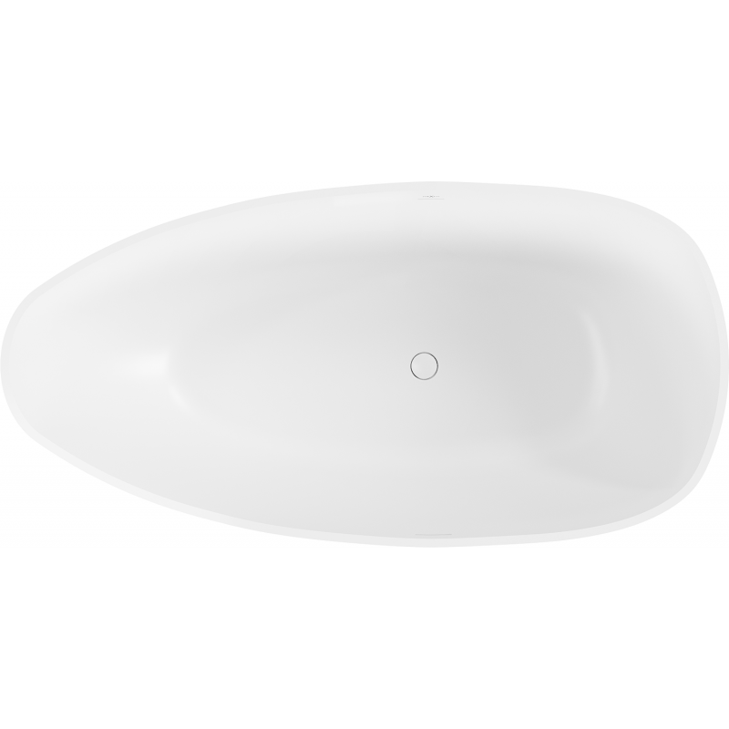 Mexen Imola freestanding bath made of conglomerate 170 x 88 cm, white matte - 57281708500