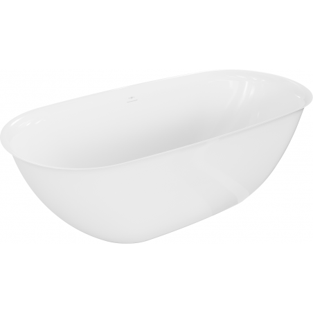 Mexen Siena freestanding bath made of conglomerate 170 x 80 cm, white gloss - 57291708010