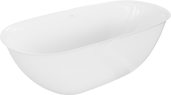 Mexen Siena freestanding bathtub made of conglomerate 170 x 80 cm, white gloss - 57291708010
