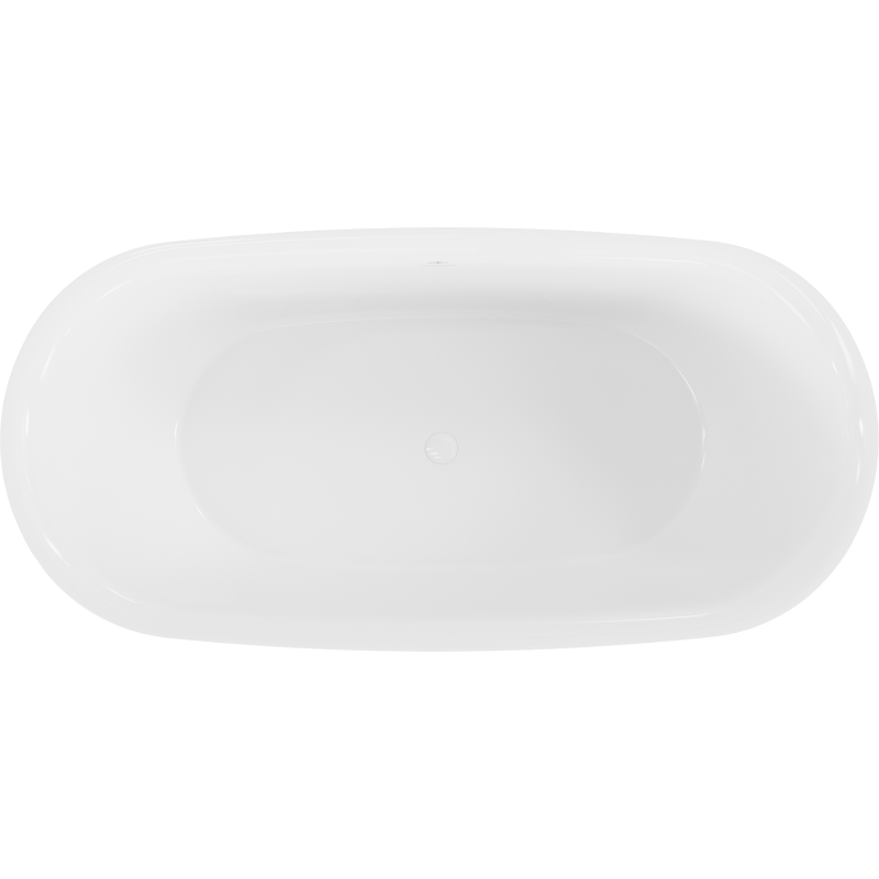 Mexen Siena freestanding bath made of conglomerate 170 x 80 cm, white gloss - 57291708010