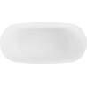 Mexen Siena freestanding bathtub made of conglomerate 170 x 80 cm, white gloss - 57291708010