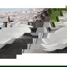 Mexen Siena freestanding bathtub made of conglomerate 170 x 80 cm, white gloss - 57291708010