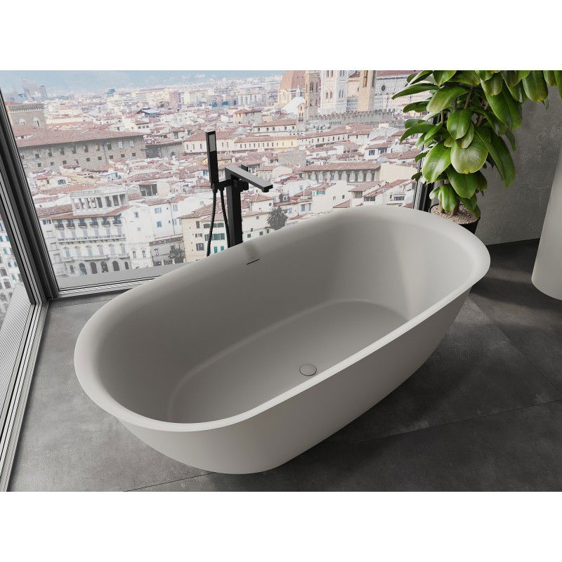 Mexen Siena 170 x 80 cm freestanding bath, concrete matte finish - 57291708061