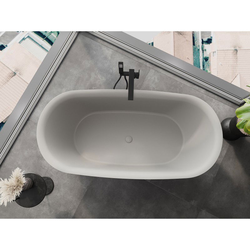 Mexen Siena 170 x 80 cm freestanding bath, concrete matte finish - 57291708061