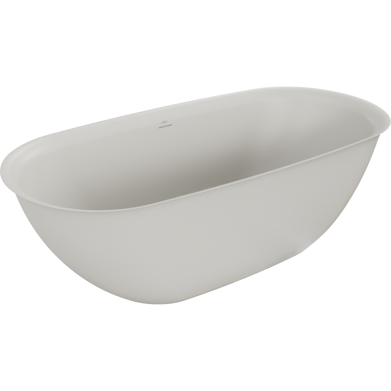 Mexen Siena freestanding bathtub made of conglomerate 170 x 80 cm, matte concrete - 57291708061
