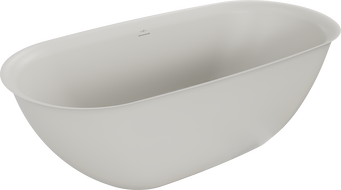 Mexen Siena freestanding bathtub made of conglomerate 170 x 80 cm, matte concrete - 57291708061