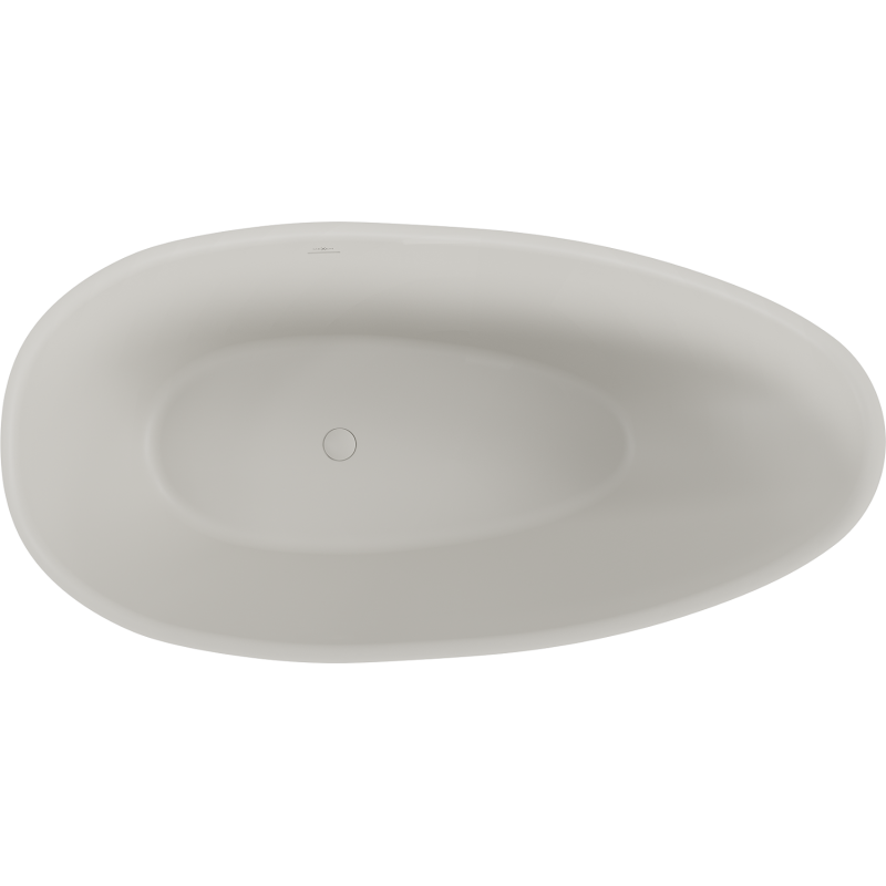 Mexen Milano freestanding bath made of conglomerate 150 x 82 cm, matte concrete - 57301508561