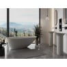 Mexen Milano free-standing bathtub made of conglomerate 150 x 82 cm, matte concrete - 57301508561