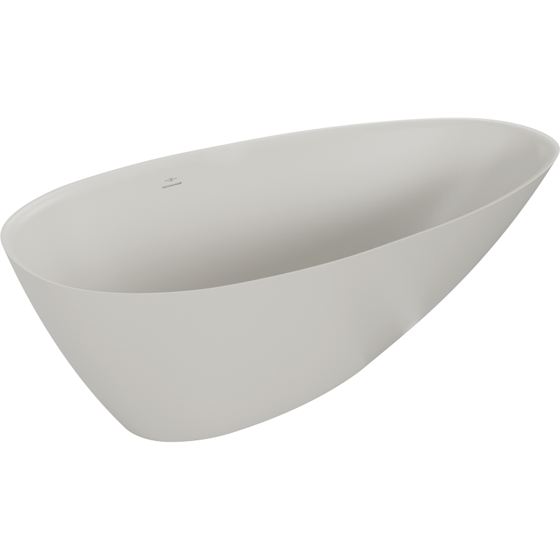 Mexen Milano free-standing bathtub made of conglomerate 150 x 82 cm, matte concrete - 57301508561