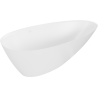 Mexen Milano freestanding bath made of conglomerate 170 x 86 cm, white matte - 57301708500