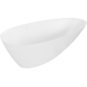 Mexen Milano freestanding bathtub made of conglomerate 170 x 86 cm, white matt - 57301708500