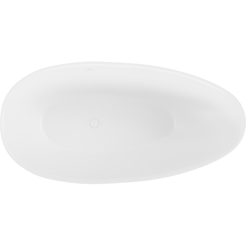 Mexen Milano freestanding bath made of conglomerate 170 x 86 cm, white matte - 57301708500