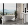 Mexen Milano freestanding bath made of conglomerate 170 x 86 cm, white matte - 57301708500
