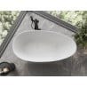 Mexen Milano freestanding bath made of conglomerate 170 x 86 cm, white matte - 57301708500