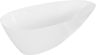 Mexen Milano freestanding bathtub made of conglomerate 170 x 86 cm, white gloss - 57301708510
