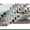 Mexen Milano freestanding bathtub made of conglomerate 170 x 86 cm, white gloss - 57301708510