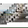 Mexen Milano freestanding bathtub made of conglomerate 170 x 86 cm, matte concrete - 57301708561