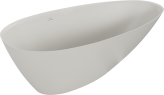 Mexen Milano freestanding bathtub made of conglomerate 170 x 86 cm, matte concrete - 57301708561