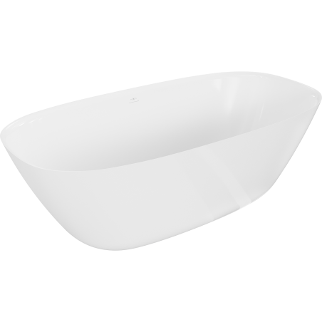 Mexen Como freestanding bath made of conglomerate 150 x 82 cm, white gloss - 57311508210