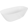Mexen Como freestanding bathtub made of conglomerate 150 x 82 cm, white gloss - 57311508210